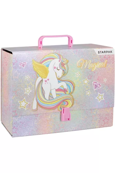 Starpak Teczka z r�czk� A4 Unicorn 493168