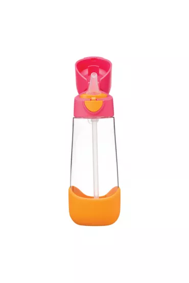 b.box Butelka na wod� tritanowa ze s�omk� Strawberry Shake 600 ml
