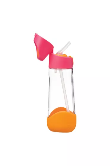 b.box Butelka na wod� tritanowa ze s�omk� Strawberry Shake 600 ml