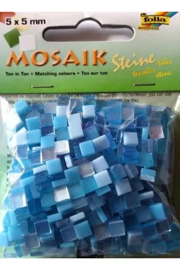 Mozaika kamyczki 5x5mm niebieska Galeria Hobby