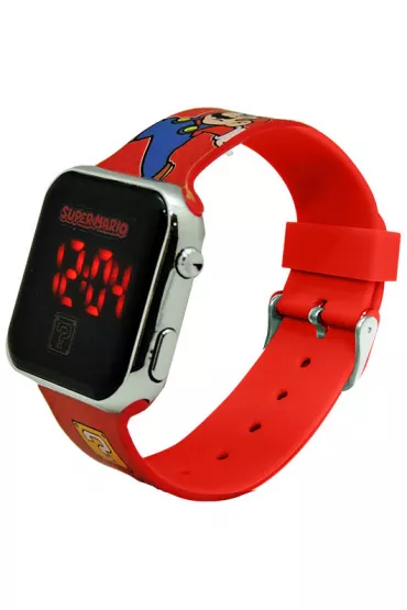 Zegarek LED z kalendarzem Super Mario GSM4107