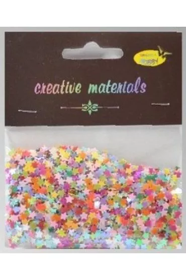 Galeria Hobby Elementy z folii gwiazdki pastelowe 20g