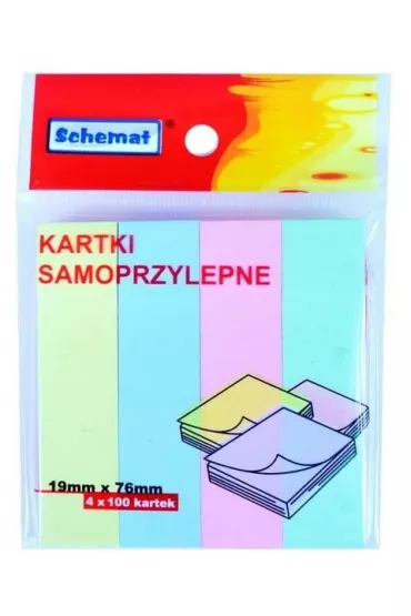 Schemat Zak�adki indeksuj�ce 19x76mm 100 szt.
