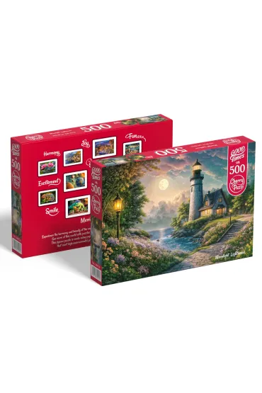 Puzzle 500 el. Moonlight Lighthouse CherryPazzi