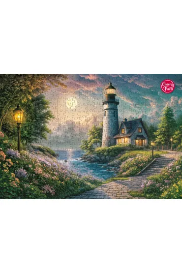 Puzzle 500 el. Moonlight Lighthouse CherryPazzi