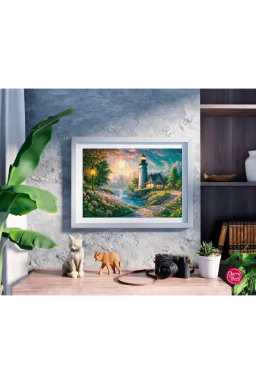 Puzzle 500 el. Moonlight Lighthouse CherryPazzi