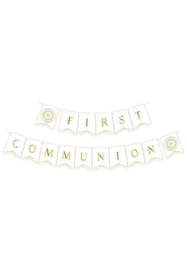 Godan Girlanda papierowa First Communion Komunia