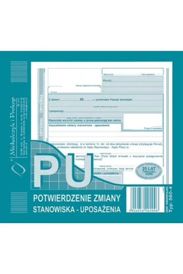 Potwierdzenie zmiany stan.560-4