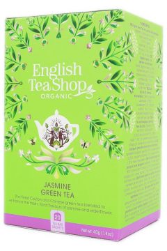 English Tea Shop Organic Herbata zielona z jaminem i dzikim bzem 20 x 2 g Bio