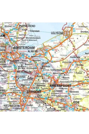 Mapa Benelux, Belgia, Holandia, Luksemburg 1:500 000