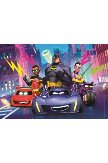 Puzzle 104 el. Maxi SuperColor. Batwheels Clementoni