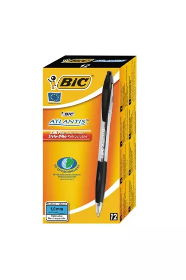 Bic D�ugopis automatyczny Atlantis z wymiennym wk�adem czarny