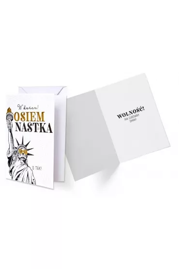 Kukartka Karnet B6 GS-006 Urodziny 18 statua