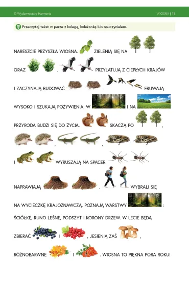 W�dr�wka przez pory roku Wiosna - Joanna Hry�, Krystyna  Rapiej