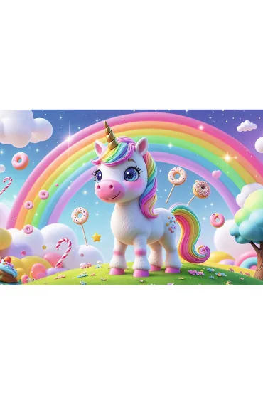 Puzzle 60 el. Cukierkowy �wiat Trefl