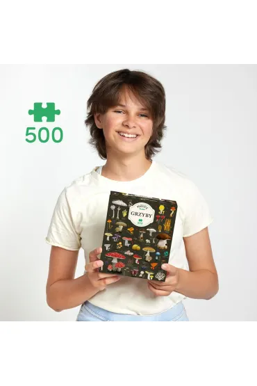 Puzzlove CzuCzu 500 el. Grzyby puzzle rodzinne Bright Junior Media