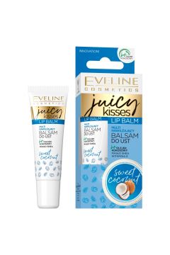 Eveline Cosmetics Juicy Kisses Lip Balm multi nawilajcy balsam do ust Sweet Coconut 12 ml