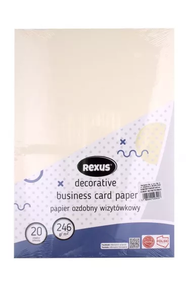 Beniamin Papier wizyt�wkowy A4 Du�y M�otek kremowy 20 kartek