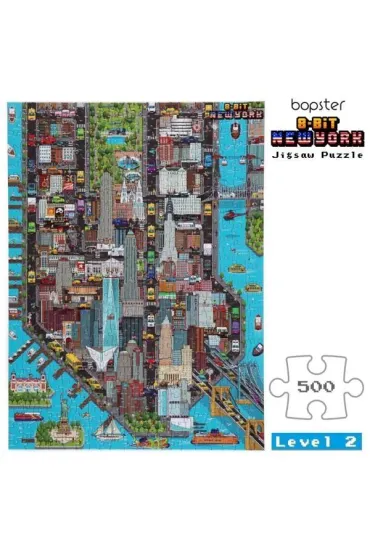 Puzzle 500 el. 8-BIT Nowy Jork Bopster