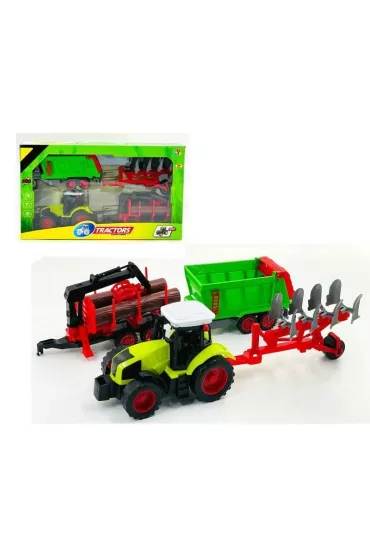 Traktor z maszynami Macyszyn Toys