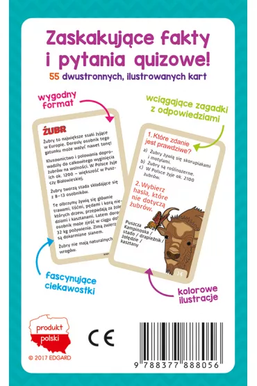 Karty edukacyjne. Quiz o Polsce - Maria Majewska