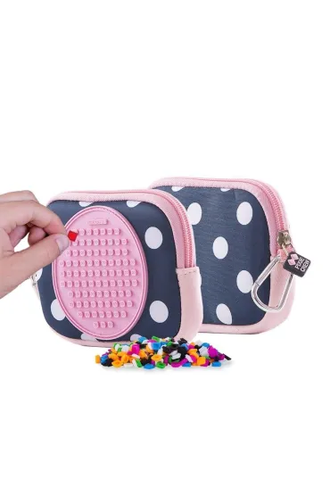 Saszetka na Suwak z r�owym panelem