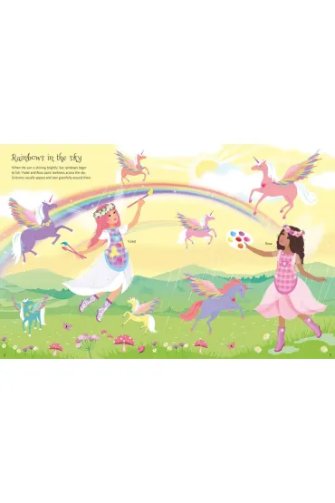 Sticker Dolly Dressing Unicorns wer. angielska - Fiona Watt