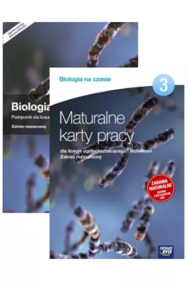 Pakiet Biologia na czasie 3. Podr�cznik i Maturalne karty pracy dla liceum og�lnokszta�c�cego i technikum. Zakres rozszerzony. Szko�y ponadgimnazjalne - Alina Nowakowska, Franciszek Dubert, Jolanta Holeczek, Marek Jurgowiak, Maria Marko-Wor�owska, W�adys�aw Zamachowski, Anna Tyc
