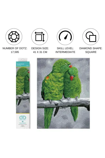 Diamond Dotz Haft diamentowy - Adults Sweet Perch 31x41cm