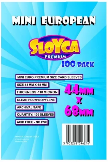 Sloyca Koszulki Mini European Premium 44 x 68 mm 100 szt.