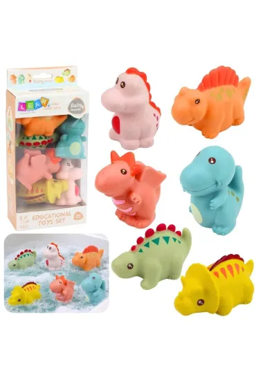 Zestaw do k�pieli Dinozaury 6 szt. LeanToys