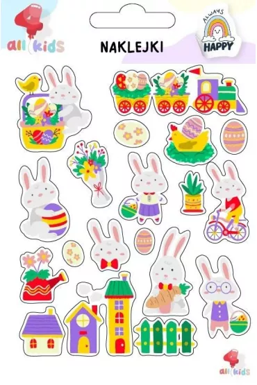 All4Kids Naklejki dla dzieci Wielkanoc Zaj�ce