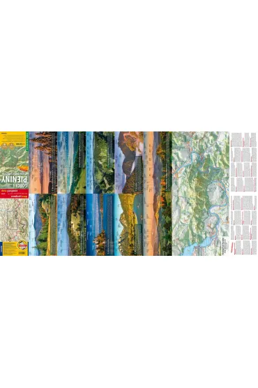 Gorce i Pieniny mapa panoramiczna turystyczna 1:52 000 laminat 2024