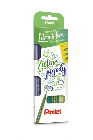 Pentel Zestaw pisak�w do kaligrafii 4 szt.
