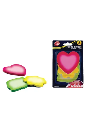Pukka Pad Samoprzylepne karteczki (li��, serce, kwiat)
