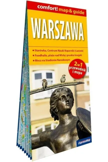 Warszawa 2w1 przewodnik i mapa laminowana 2026 - Urszula Augustyniak