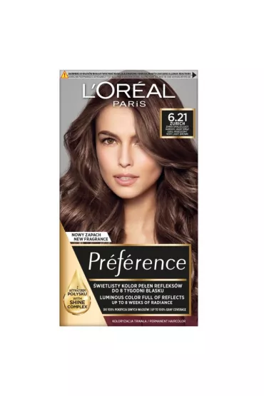 LOreal Paris Preference farba do w�os�w 6.21 Zurich