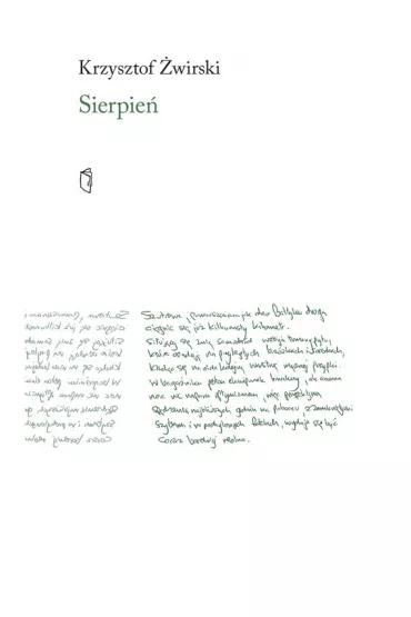 Sierpie� - Krzysztof  �wirski