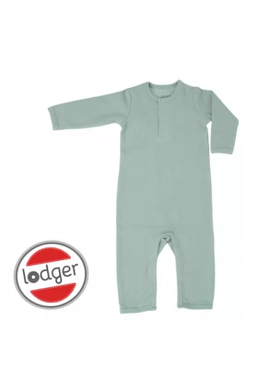 Lodger Pajacyk piamka niemowlca baweniana jasna ziele Basic Rib Peppermint rozm. 62
