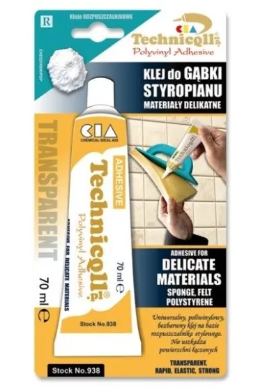 Klej do g�bki i styropianu w formie tubki z aplikatorem 70 ml