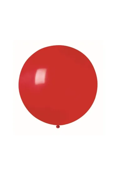 Balon pastelowy czerwony kula 80cm