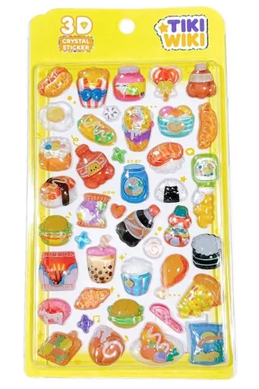 Kiddisvit Naklejki 3D Crystal Jedzenie