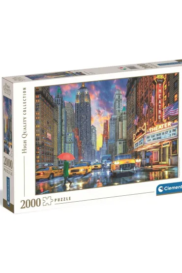 Puzzle 2000el Rainy Manhattan CLEMENTONI 32086 CLM