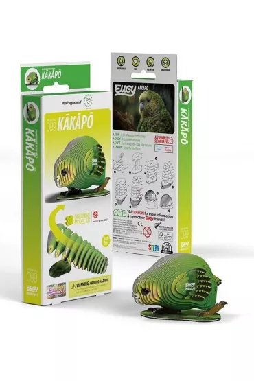 Papuga Kakapo Eugy. Eko Uk�adanka 3D