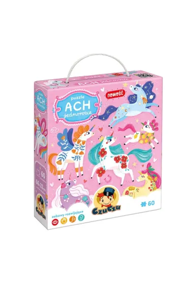 Puzzle 60 el. Ach Jednoro�ce Bright Junior Media