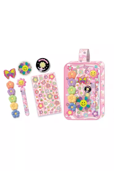 Pecoware D�ugopis i zakre�lacze w kosmetyczce Kwiatki