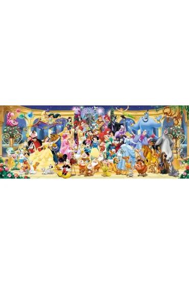 Puzzle 1000 el. Panorama Postacie Disney Ravensburger