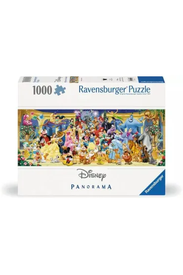 Puzzle 1000 el. Panorama Postacie Disney Ravensburger