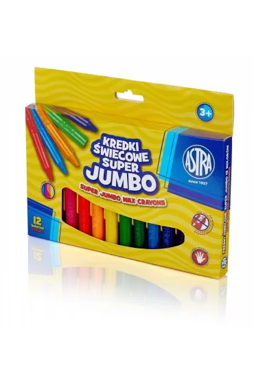 Astra Kredki �wiecowe Jumbo 12 szt.