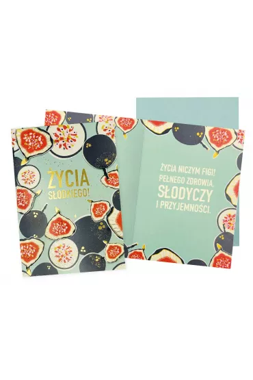 Kukartka Karnet Serdeczne �yczenia, figi DK-1013